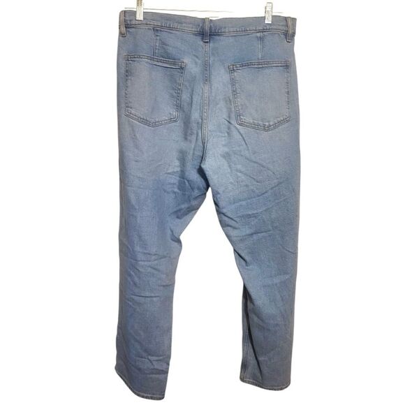 Uniqlo Relaxed Fit Light Blue Men's Drawstring Jeans, Waist 33-36 inches - Picture 2 of 8